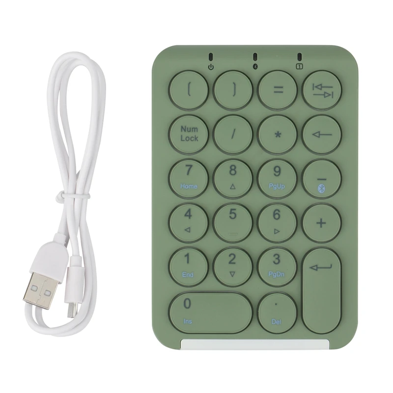 

B.O.W Portable Ultra-Thin Numeric Keyboard 22-Key Bluetooth Wireless External USB Numeric Keyboard for Laptop