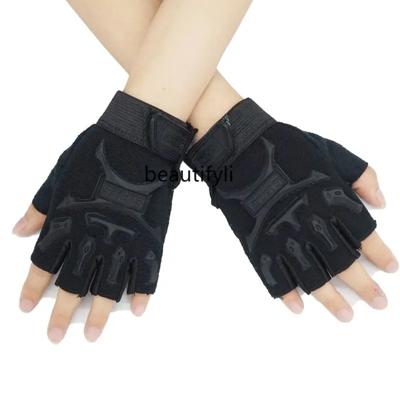 

Нескользящие Тактические Спортивные Военные перчатки с открытыми пальцами