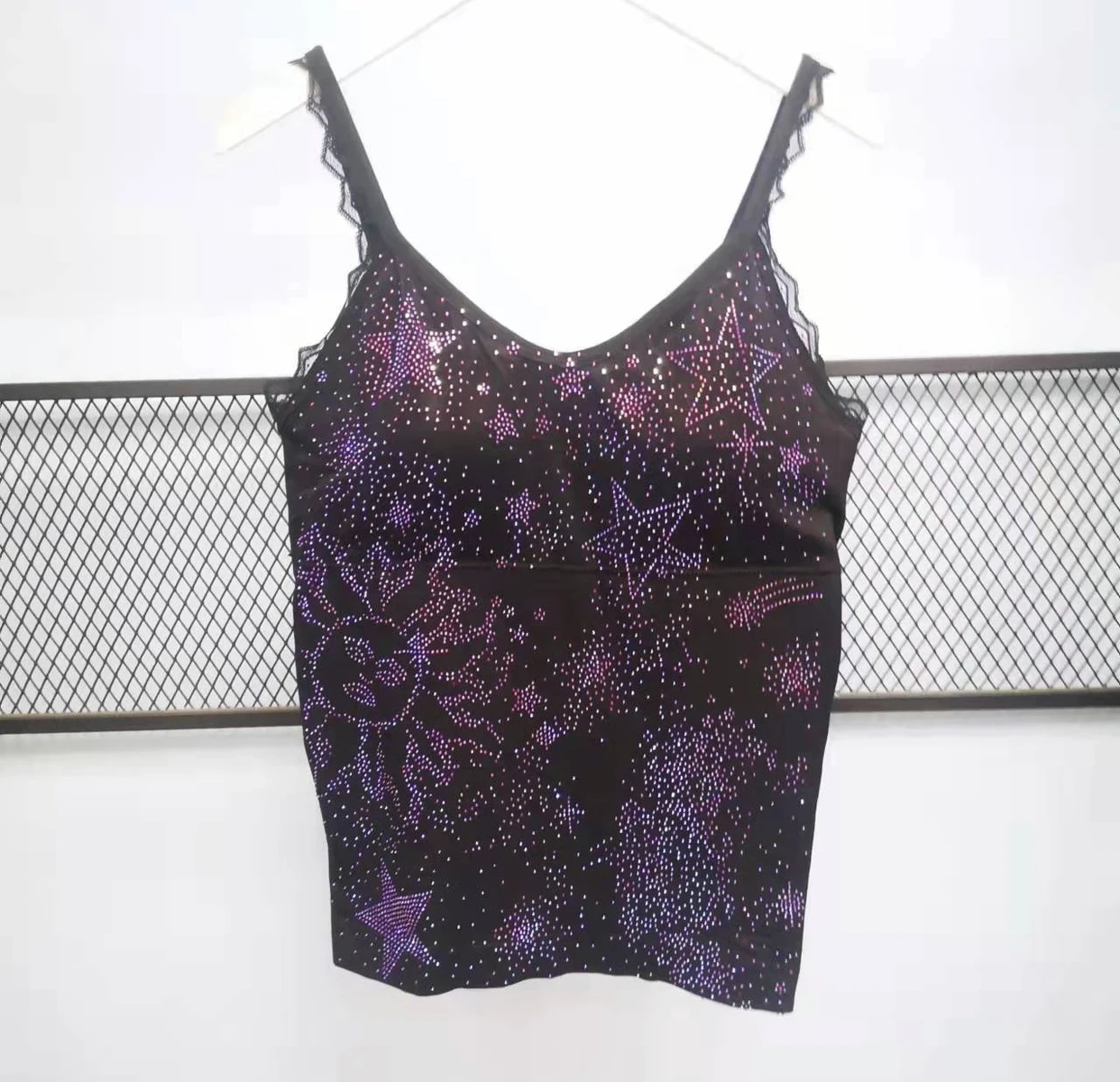 

Женская Блестящая майка стразы, женские блестящие майки