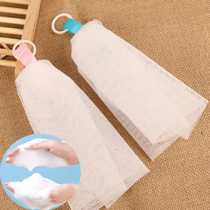 

Bath Washing Tools 3 pcs Soap Mesh Bag Body Cleansing Nets Soap Foaming Net PE Bubble Helper Mesh Wash Face