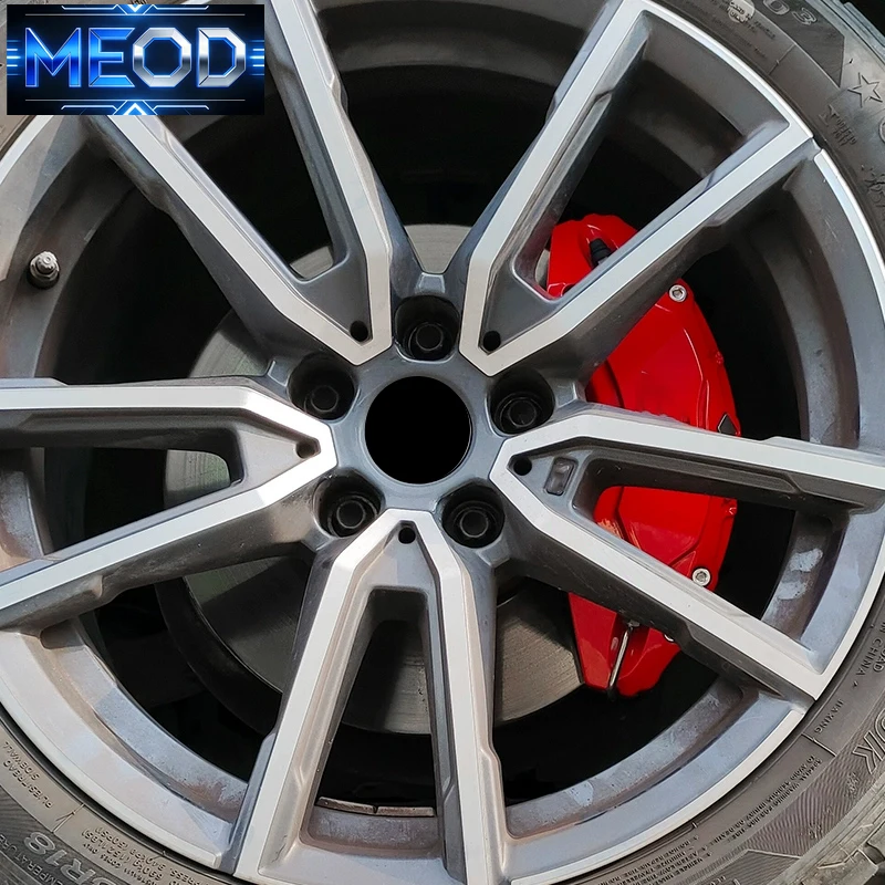 Фото Новинка для BMW 3 серии G20 G21 2020 2021 2022 2023 2024 2025 автомобильная ступица колеса, тормозной суппорт, измененный цвет, материал из алюминиевого сплава №4