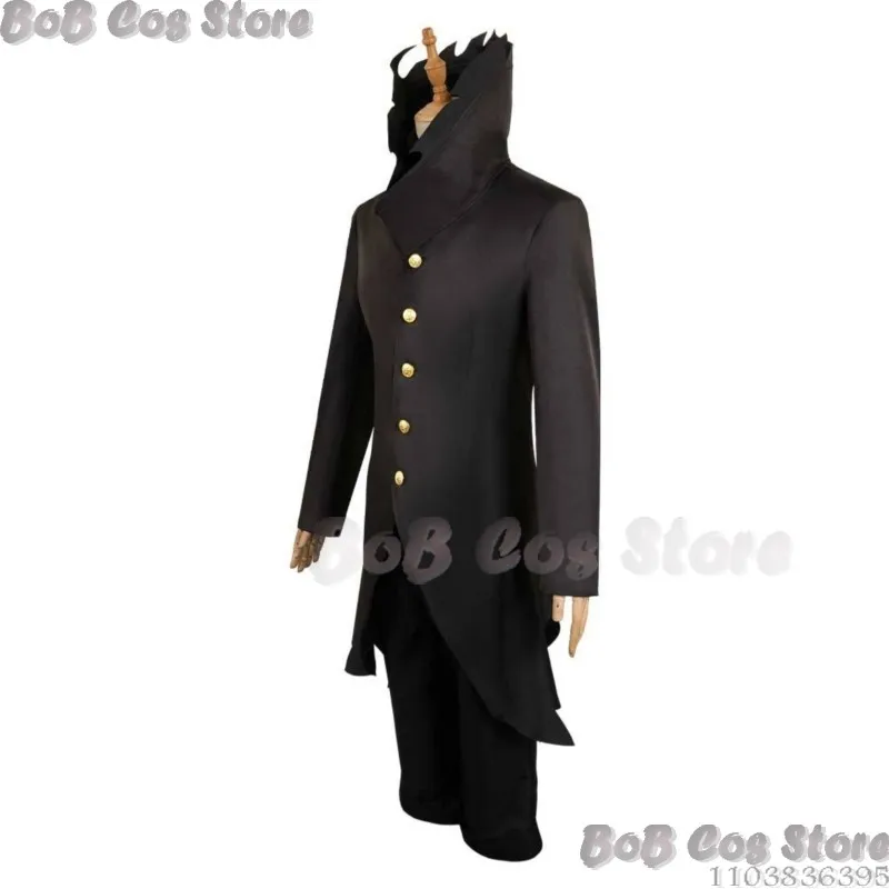 Turbo Granny Anime Okarun Dandadan Cosplay Wig Costume Black Battle Suit Silver Glasses Occult-kun Holloween Party Man Full Set