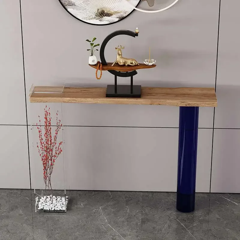 Деревянный винтажный стол для гостиной Современная Вертикальная мебель