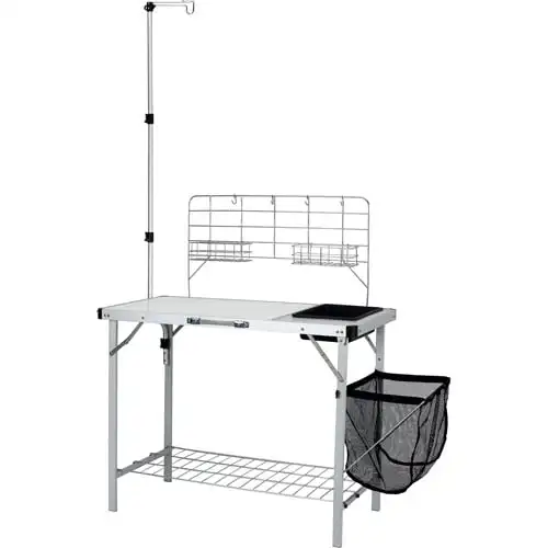 

Camping Table, Silver, 39 L in x 19.7 W in x 76 H in
