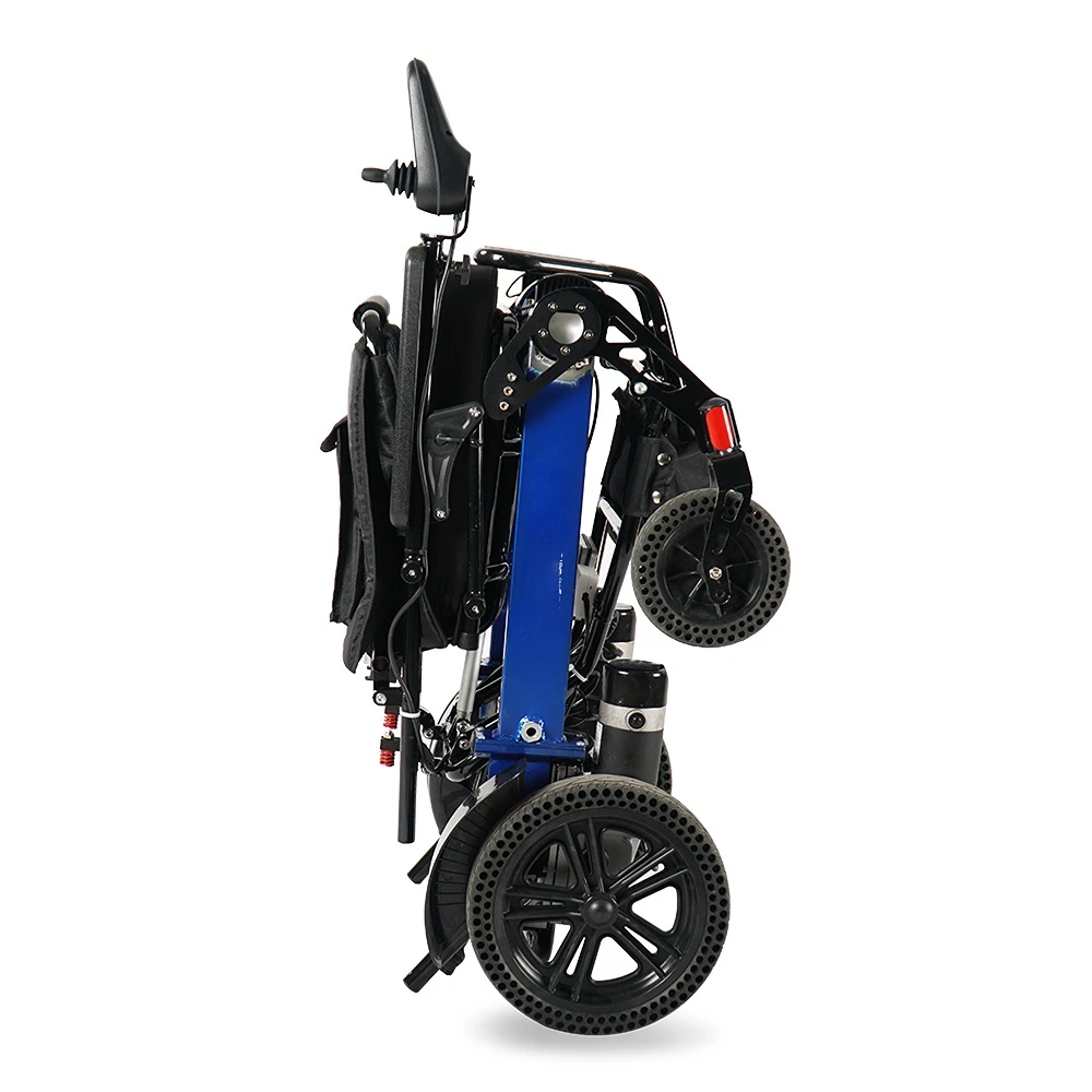 

hospital patient automatic intelligent power wheelchair folding electric wheel chair 12 inch big tires smooth and stable driving