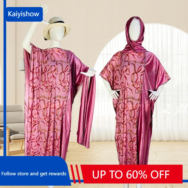 

Flower Print African Dresses For Women 2023 Dashiki Summer Autumn Maxi Dress Ladies Traditional African Clothing Fairy Dreaes