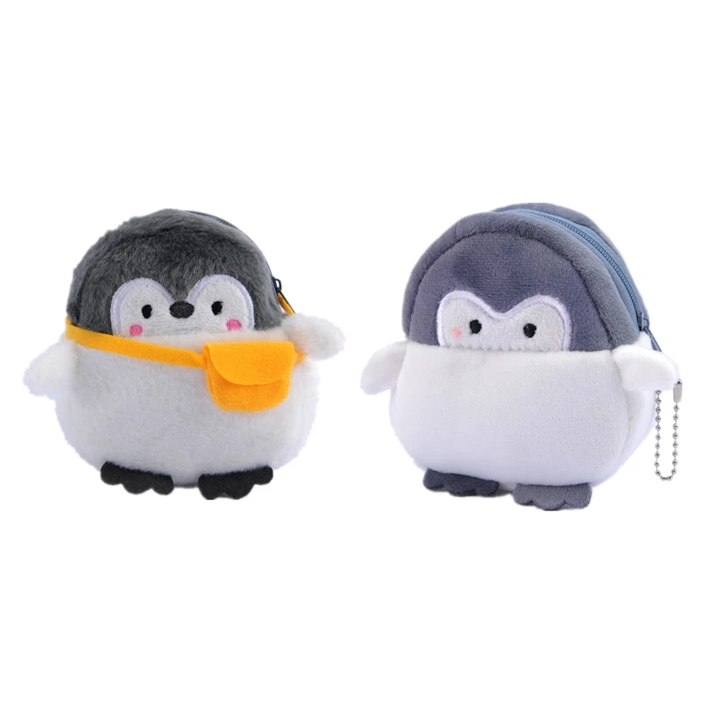 Милый кошелек 066F в виде пингвина миниатюрный плюшевый Кошелек для монет с