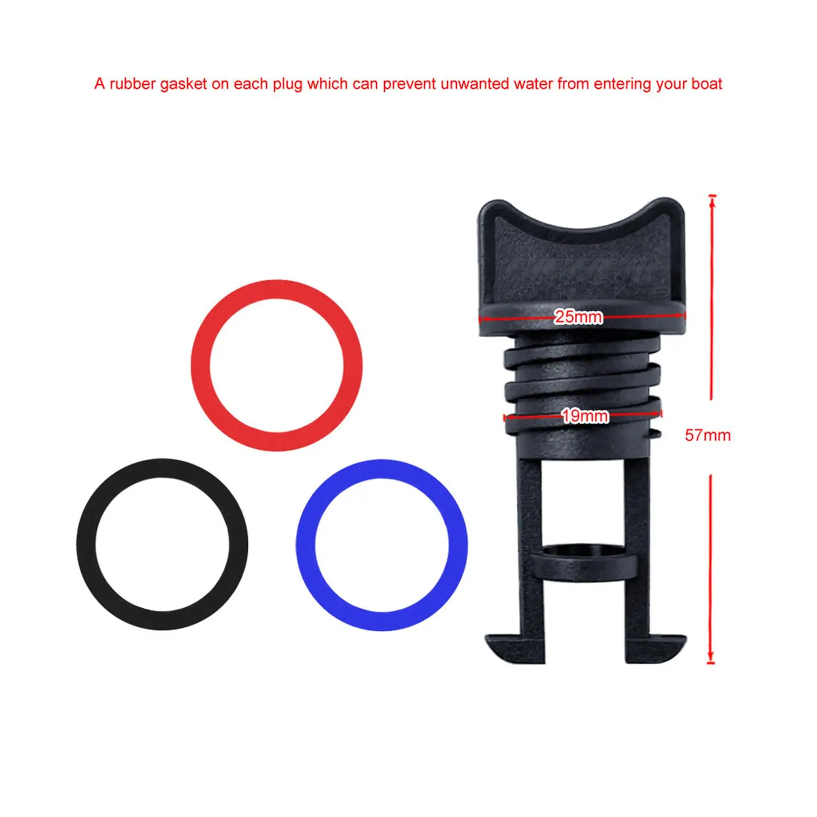 

2X 19mm Marine Boat Drain Bung Standard Thread for Canoe