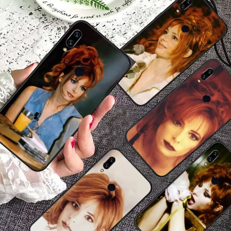 

Mylene Farmer singer Phone Case For Xiaomi Redmi note 7 8 9 11 i t s 10 A poco f3 x3 pro lite funda shell coque cover