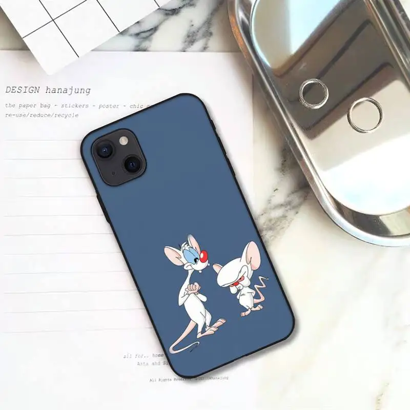 Мультяшный фильм Pinky and the Brain чехол для телефона iPhone 11 12 Mini 13 Pro XS Max X 8 7 6s Plus 5 SE XR
