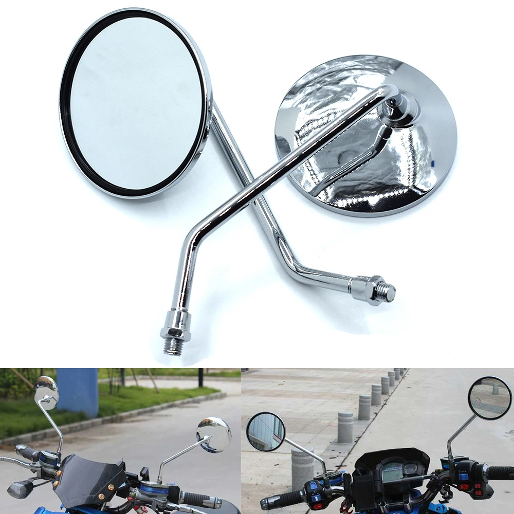 

Universal 10mm Motorcycle Back Side Mirrors Motorbike Rear View Mirror FOR Suzuki GSF250 GSF400 GSF600 GSF650 GSF1200 GSF1250
