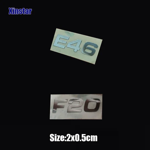 5 шт., автомобильные наклейки из нержавеющей стали для BMW E30, E34, E36, E39, E46, E60, E87, E90, F10, F20, F30