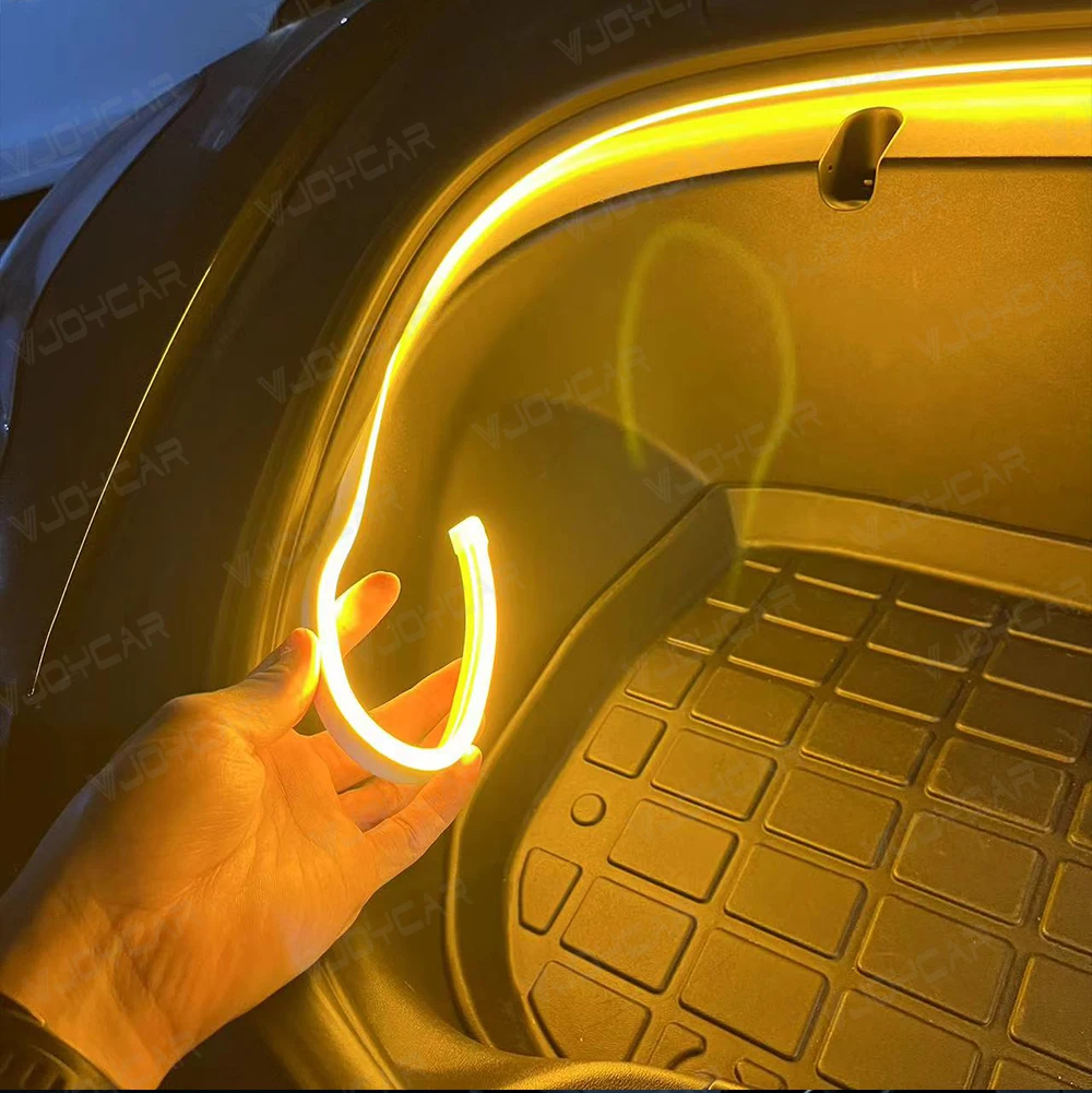 VJOYCAR 2024 Frunk Brighten LED Strip Модифицированное освещение для Tesla Model 3 Y S X 2018 ~ 2025