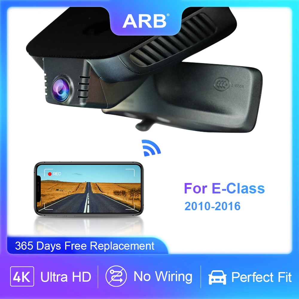 Видеорегистратор для Mercedes Benz E Class W212 2010 2011 2012 2013 2014 2015 2016, ARB 4K 2160P, Автомобильный видеорегистратор, удивительный, OEM, WIFI