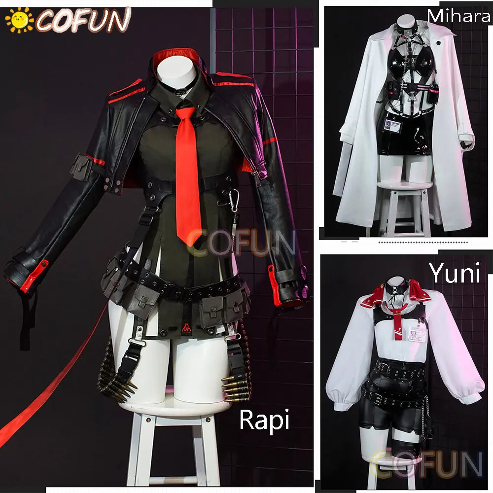 

COFUN NIKKE Goddess of Victory Rapi / Mihara / Yuni Cosplay Costume Women Rapi Combat Costume Halloween Carnival Suit