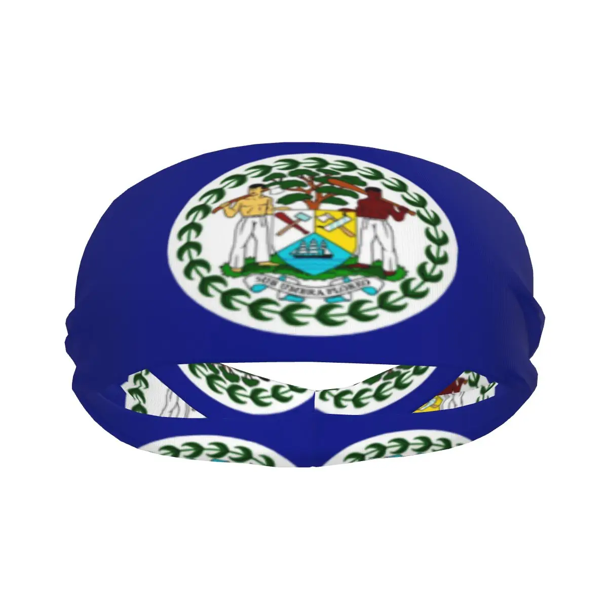 

Sports Sweatband Breathable Headband Sweat Hair Head Band Belize Flag Yoga Headband