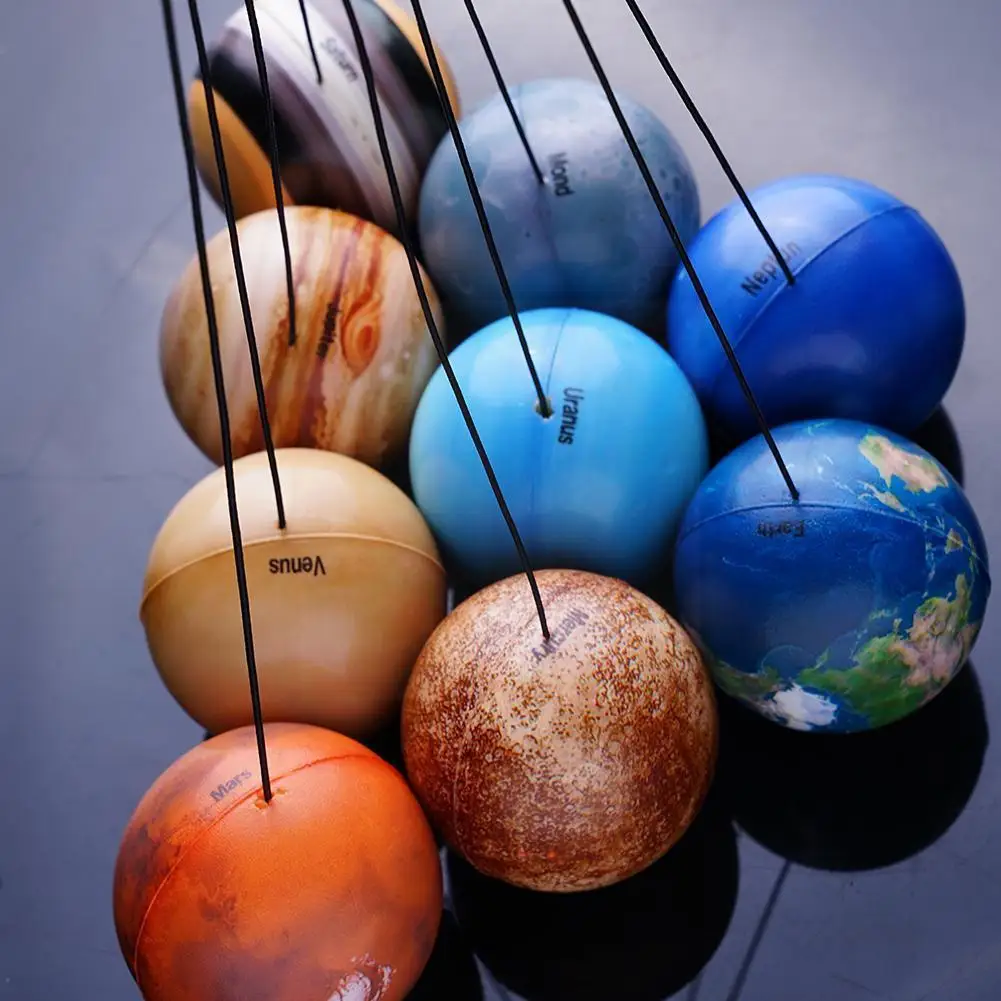 

6,3 см восемь планет эластичный шар Луна земля солнечная система печать мяч сжимаемая планета игрушка стресс цветной батут B3d8