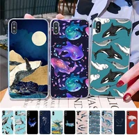 maiyaca ocean big fish whale phone case for iphone 11 12 13 mini pro xs max 8 7 6 6s plus x 5s se 2020 xr case