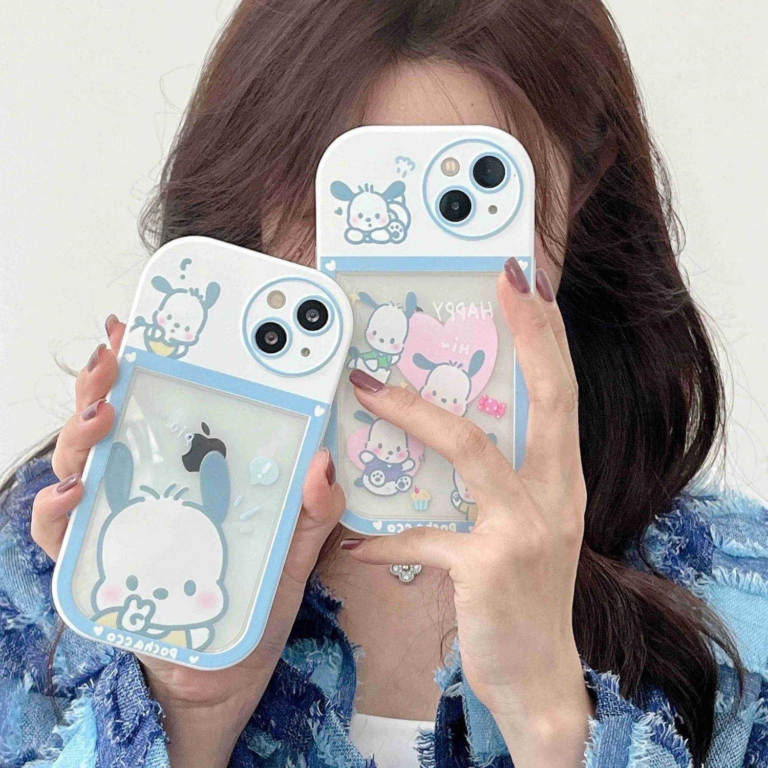 

Cartoon Cute Sanrio Pochacco With Bracelet Phone Cases For iPhone 14 13 12 11 Pro Max XR XS MAX X Shockproof Soft Shell Y2k Girl