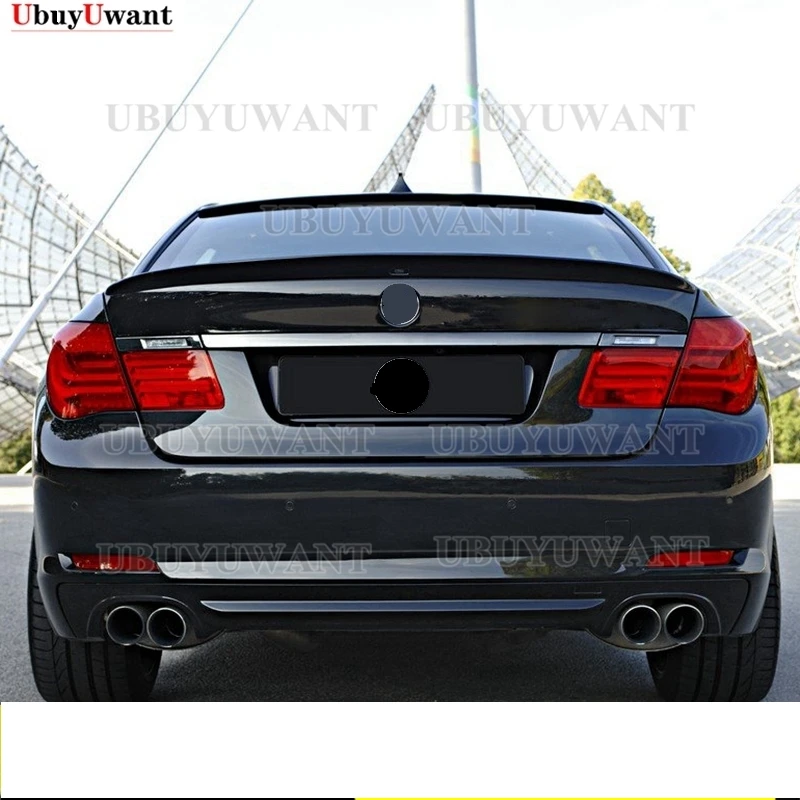 

Подходит для BMW 7 серии F01 спойлер 2008-2014 года седан глянцевый черный углеродное волокно заднее крыло стиль AC спортивные аксессуары Корпус Ком...