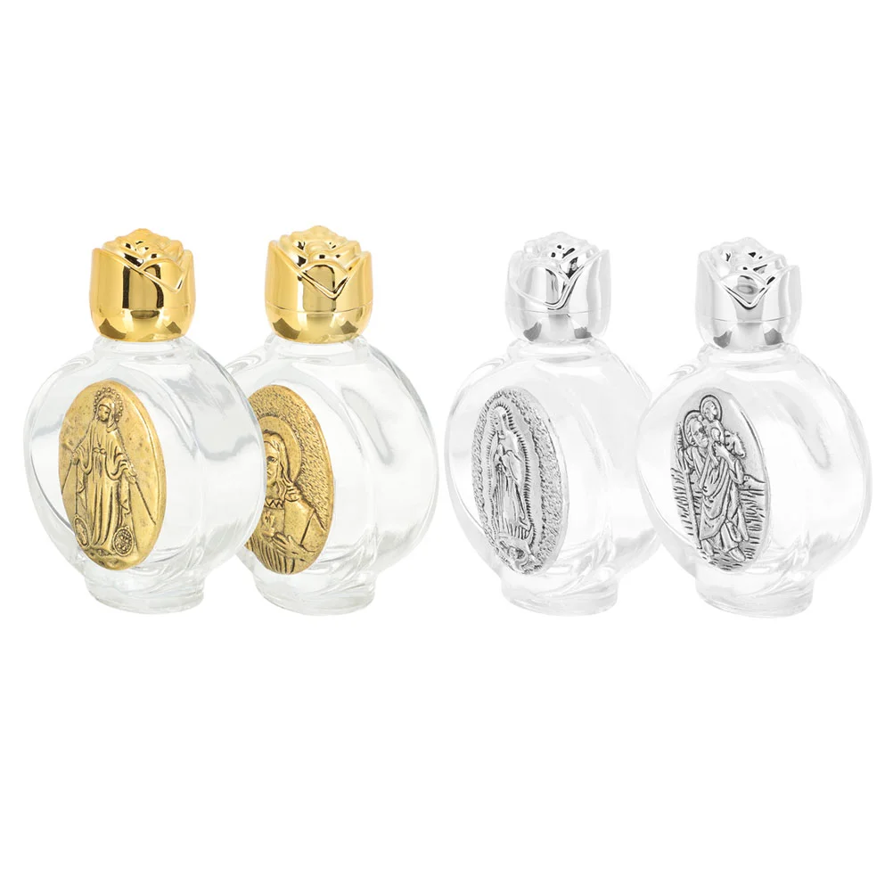 Ancient Gold Silver Religious Perfume Container Refillable Glass Party Favors