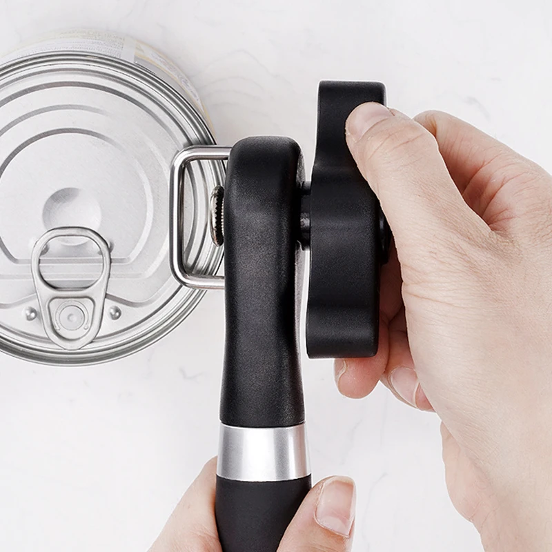 

Многофункциональный консервный нож из нержавеющей стали, ручная профессиональная открывалка, поворотная ручка, можно открывать, для кухни