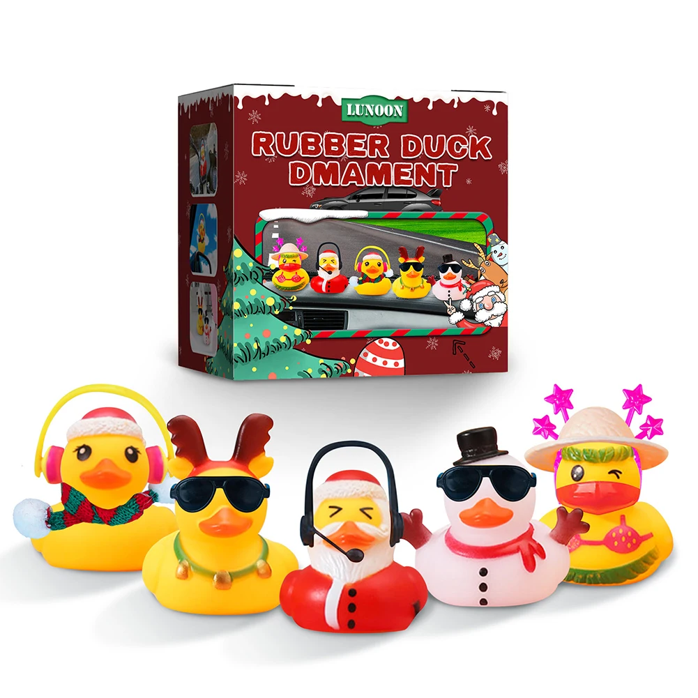

Christmas Gift Rubber Duck Baby Bath Toys Indoor Bathroom Tub & Outdoor Pool Water Park Toy Waterfloating Duck Children Toy
