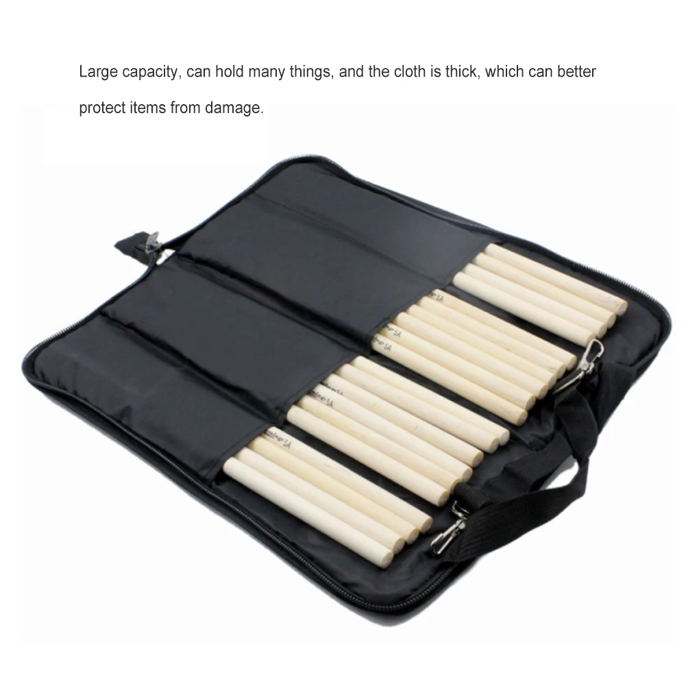 

Сумка для хранения барабанных молоток, карман для барабанной палочки, мягкая ударная водонепроницаемая сумка для палочек, два ремня для пут...