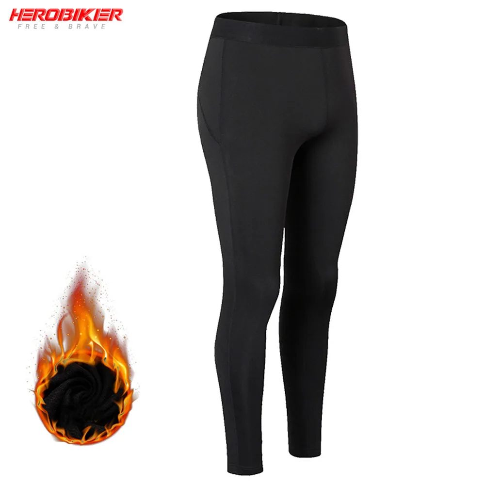 

HEROBIKER женское термобелье, брюки, велосипедные брюки, брюки для бега, фитнеса, компрессионные брюки, мотоцикл, плотные базовые леггинсы
