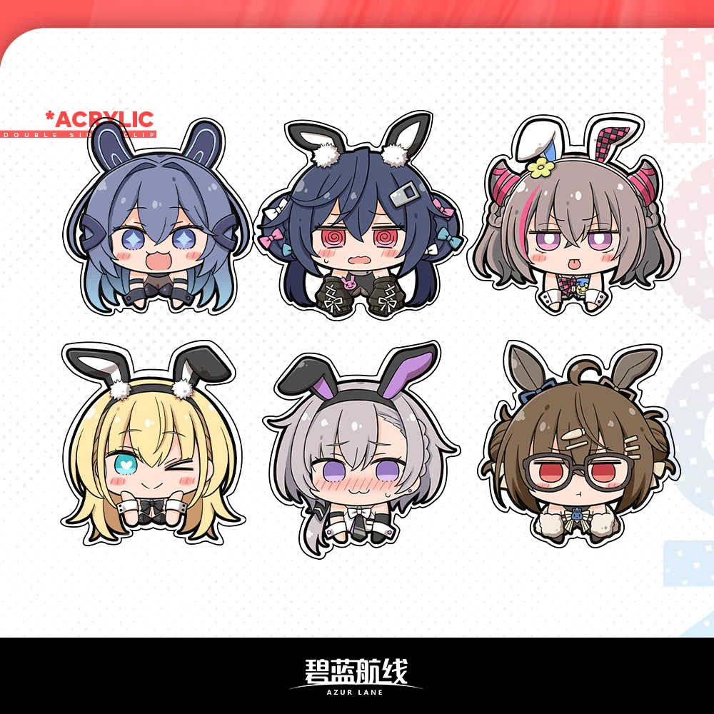 

Акриловый двухсторонний зажим в стиле аниме с мотивом ажурного лазура Лейн зайчик девочка Мультяшные Декоративные Канцелярские Принадлеж...