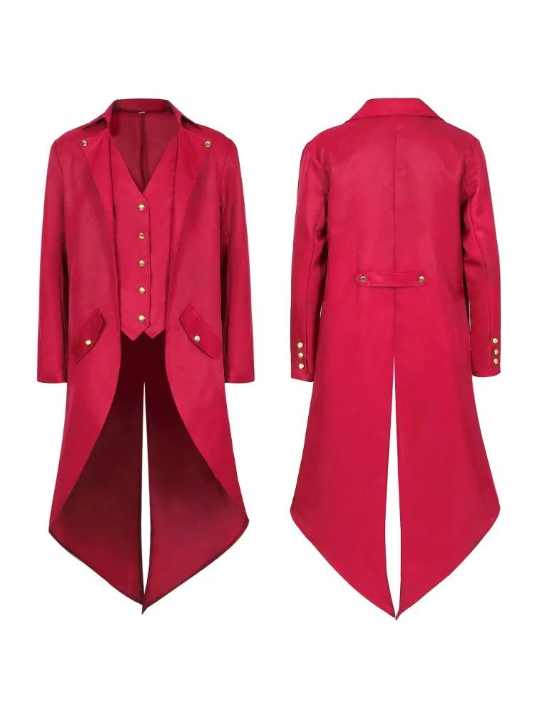 Пальто Принца В Стиле Ретро Винтажный Костюм На Хэллоуин Унисекс Куртка Среднего