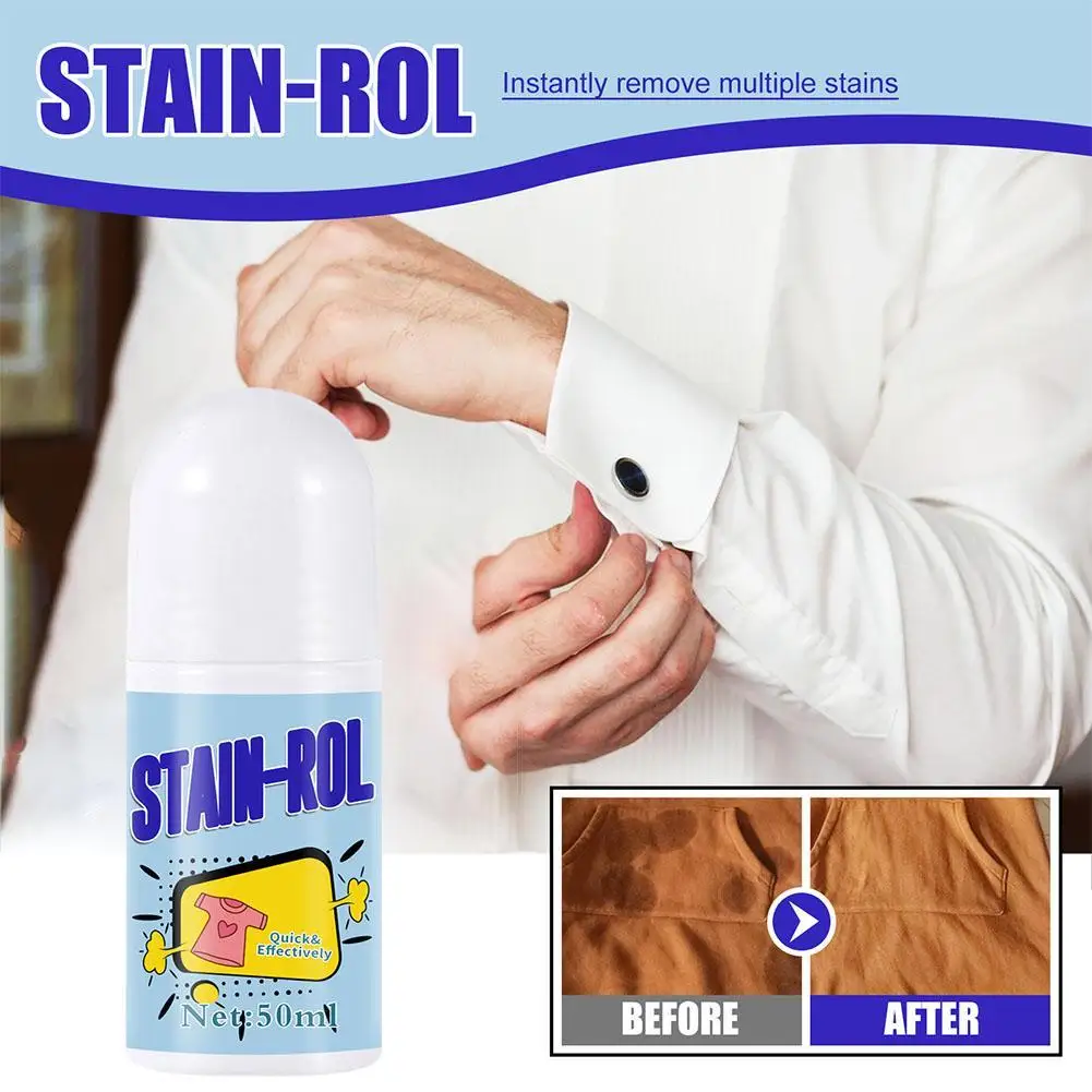 

50ml Portable Clothes Rolling Balls Remover Fast Emergency Stain Magic Clother Whitening Clear Liquid For Home Daliy Use