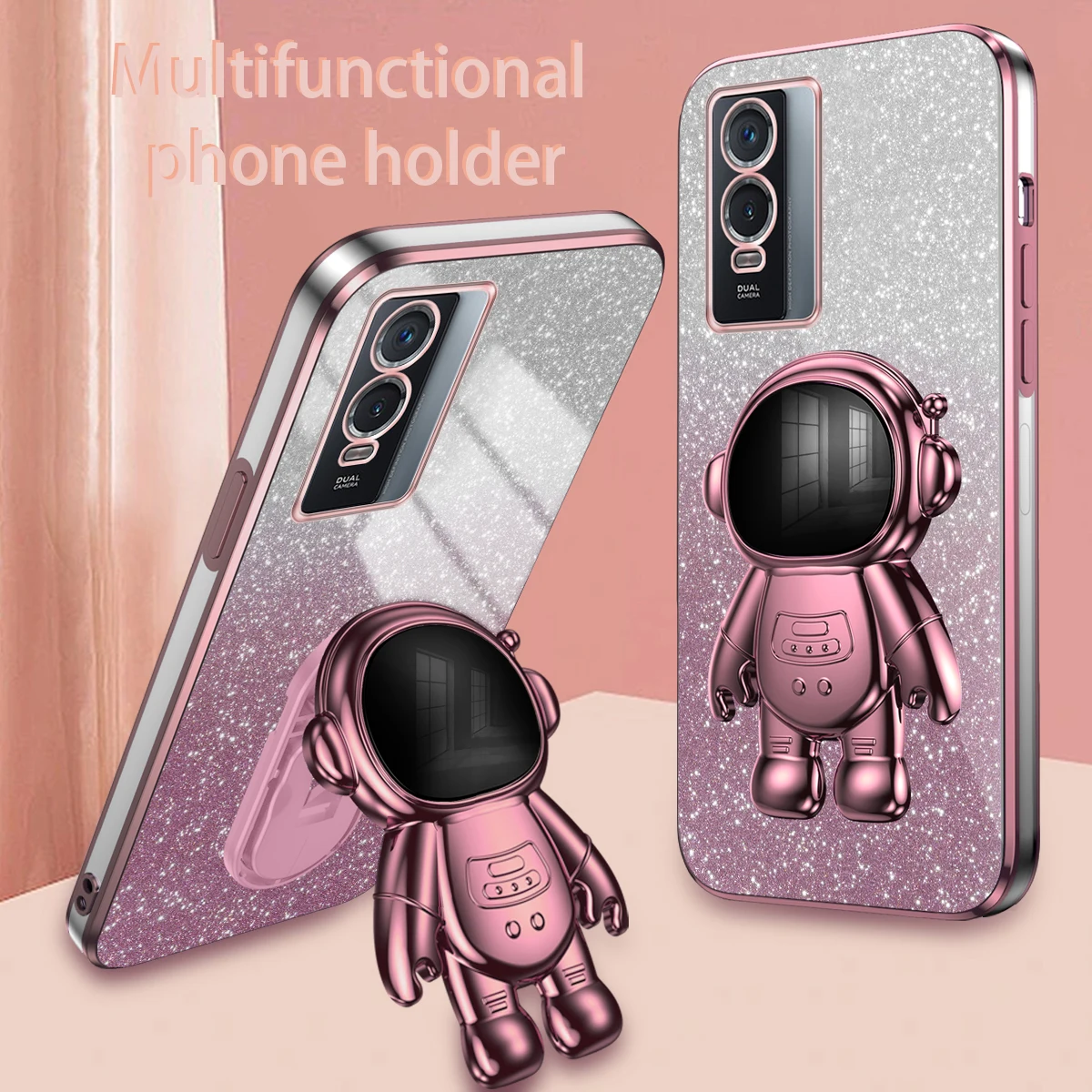 ДЛЯ Vivo Y76 фотоблестящая стильная подставка для астронавта фотосессия Y76S мягкая