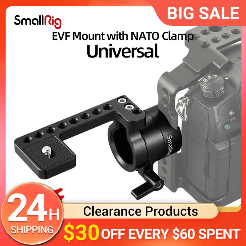 

SmallRig Quick Release Stabilizer EVF Mount with NATO Clamp For DSLR Monitor Viewfinder Support EVF Mount 1594