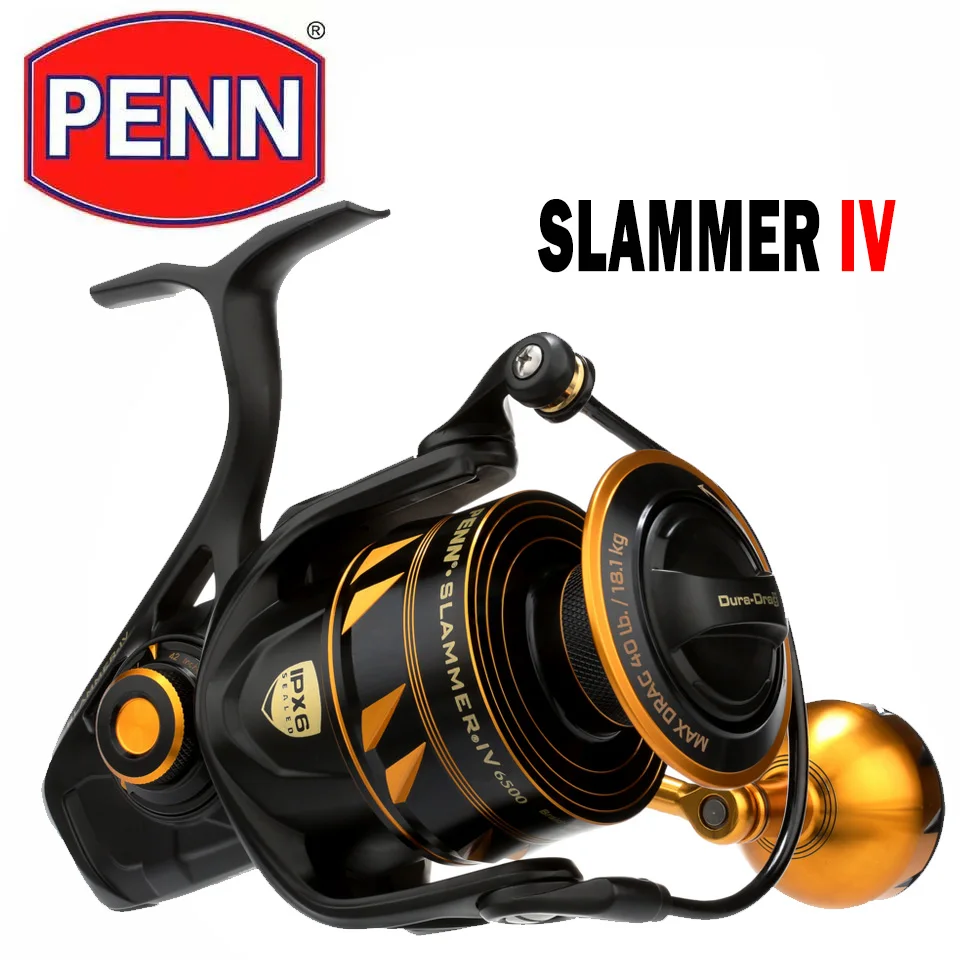 Катушка для спиннинга PENN Slammer IV полностью металлический корпус защита от