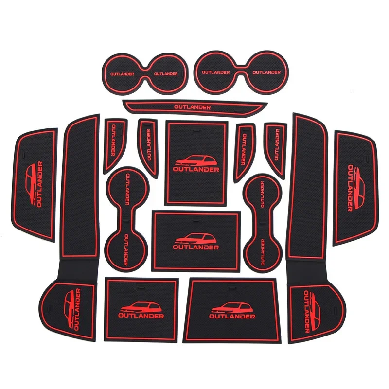 17 шт. резиновый коврик для Mitsubishi Outlander 2013-2018