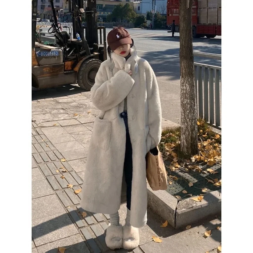 Long Coats Winter Coat for Women Fur Coat Warm Jacket Women Faux Fur Coat Women Fur Jackets for Women 2022 Faux Fur Coat Women