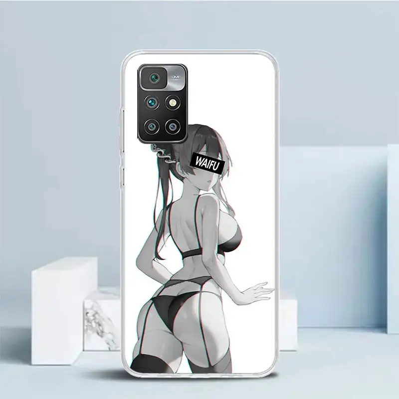 Мягкий чехол Sugoi Senpai аниме Waifu Sexy Girl Для Redmi 12 12C 10 10A 10C 9 9A 9C 9T с рисунком для телефона