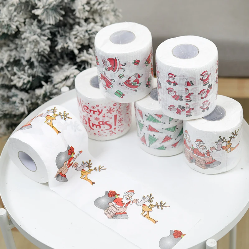 Рождественская туалетная бумага искусственное украшение для дома новый год 2025