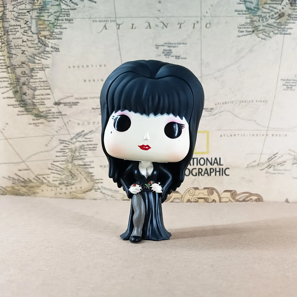 

Classic Film Mistress of The Dark Sexy ELVIRA 375 # Vinyl Figure Toys Gift 10CM