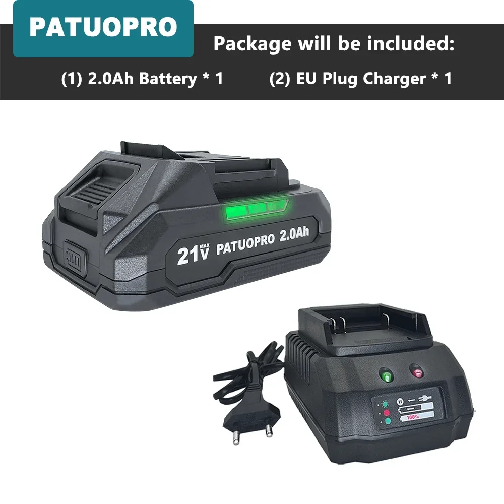

PATUOPRO Литиевые аккумуляторы для Makita 18В 2.0/4.0/6.0 Ач