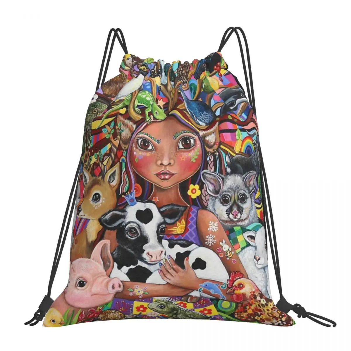 

Рюкзаки The Guardian, Модные Портативные Сумки на шнурке, спортивная сумка с карманами на шнурке, сумка для книг для мужчин, женщин, студентов