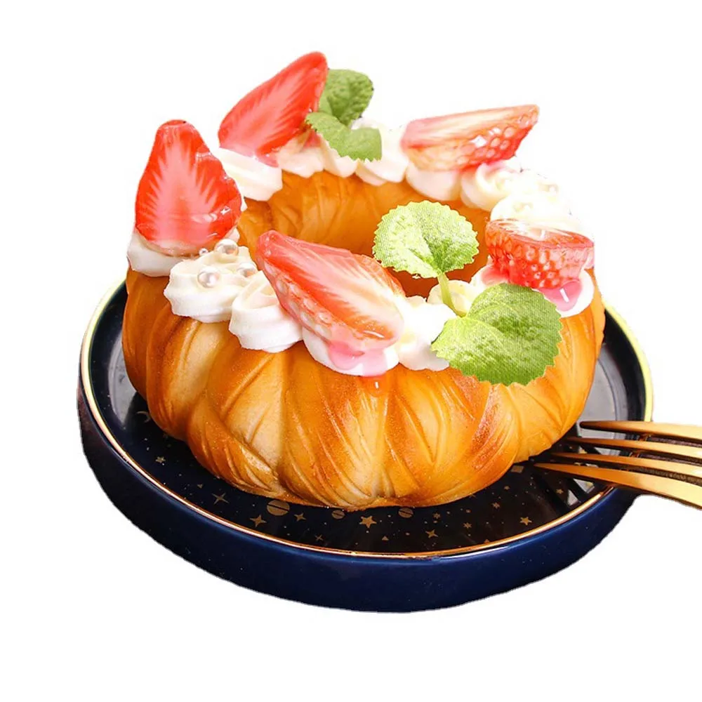 

Simulation Fruit Cake Food Model Decoration Bread Donut Baking Photography Props Party Layout Prop Artificial Cake Decoration