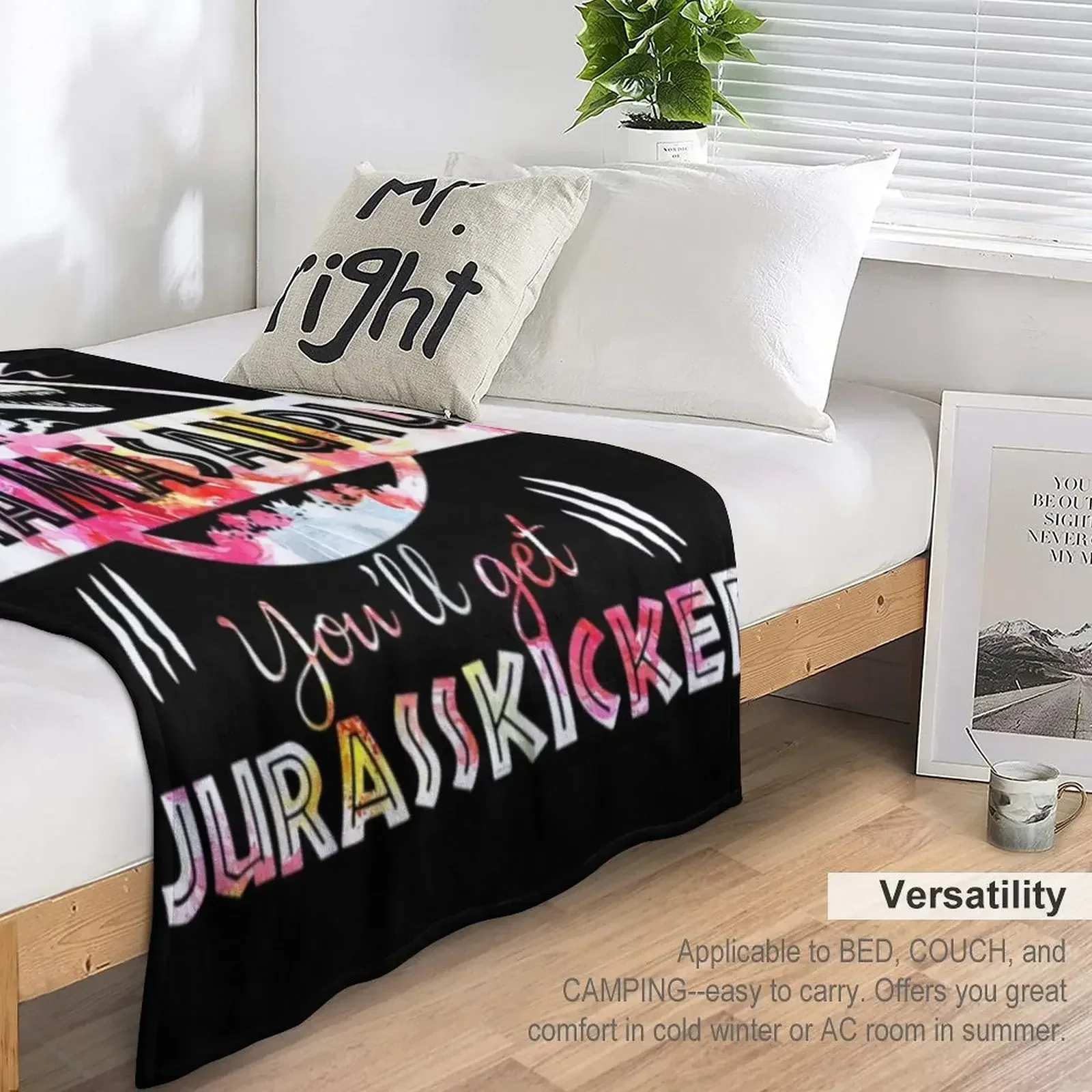 Не беспорядок с Mamasaurus Youll одеяло на День матери Jurasskicked забавный подарок для сна