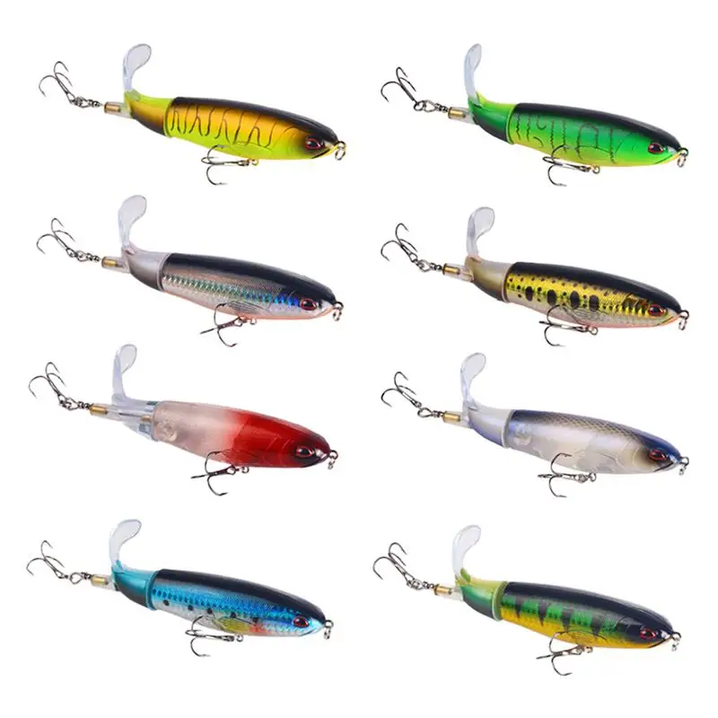 

8PCS 15G Propeller Tractor Hard Bait Floating Pencil Fishing Bait Simulation Fishing Lures Practical Fishing Accessories