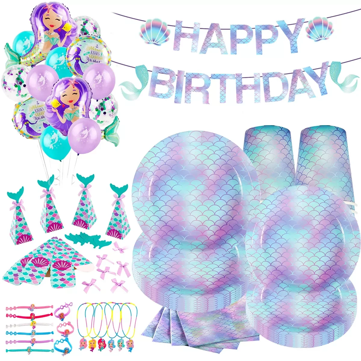 

Disposable Tableware Birthday Party Decoration Baby Shower 1st Birthday Girl Party Supplies