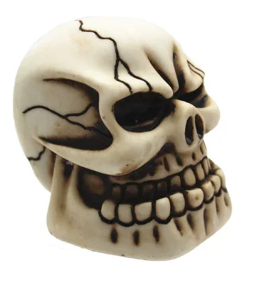 

Универсальная ручная ручка переключения передач, ручка рычага переключения передач Wicked, резная ручка переключения передач с белым черепом