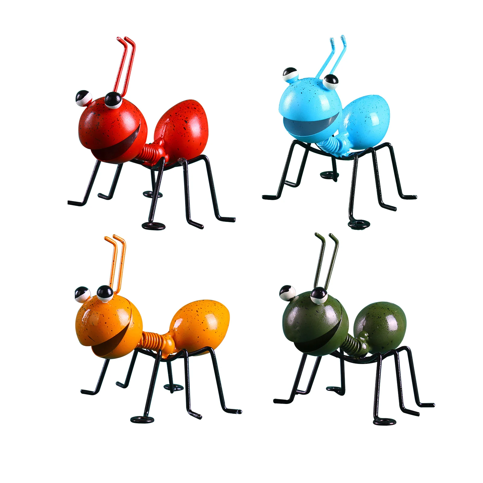 

4pcs Cute Insect Living Room Hanging Home Decor Lawn Outdoor Garden Gift Craft Yard Metal Ant Patio Desktop Ornament Wall Art