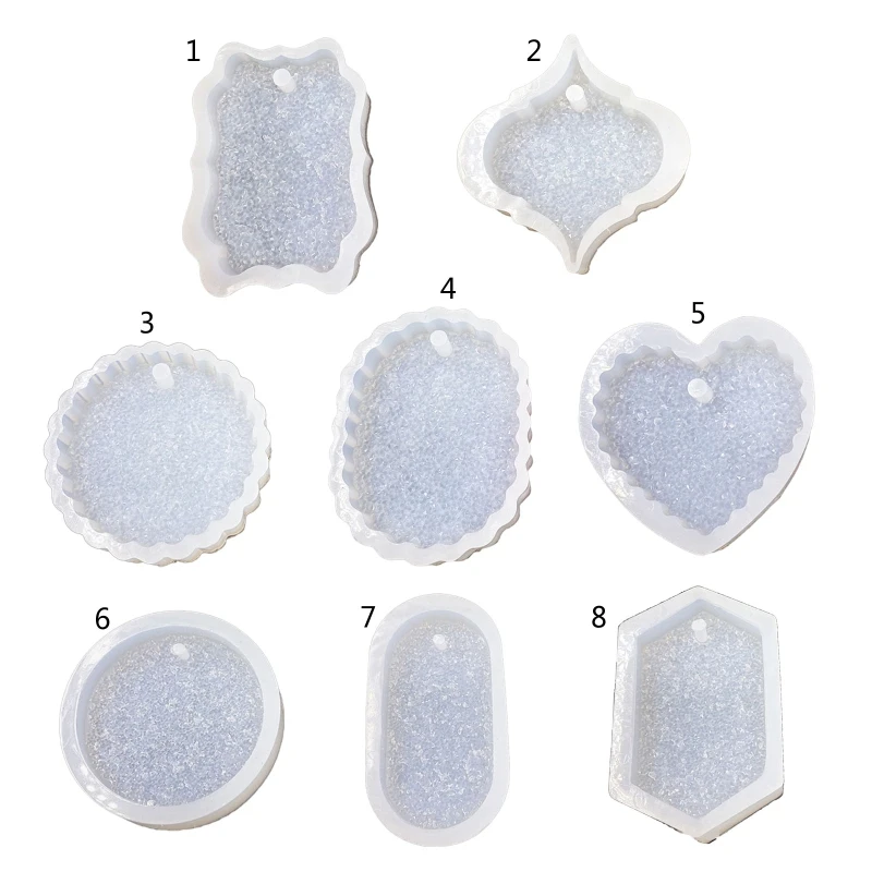 

LX9D Silicone Molds Jewelry Casting Mold for DIY Mould Xmas Party Wedding Decoration Crafts Pendants Necklaces Earrings