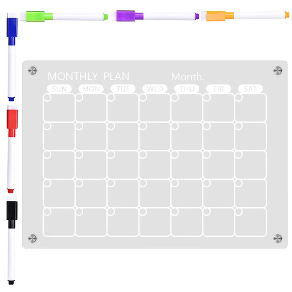 

Erasable Writing Board Pad Clear Fridge Acrylic Refrigerator Dry Erase Magnetic White Wall Office